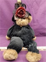 Bearington Collector Bear with rose on it's Hat