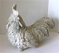 Composite Rooster Figure 13" T 18"L