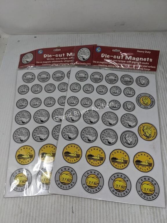 2-Pack Die-Cut Magnetic Coins