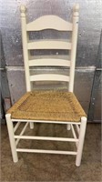 Country Side Chair w/wicker seat