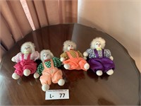 (4) Small Clown Figures