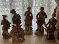 (6) Ceramic Figurines Decor