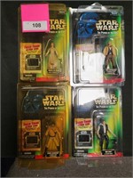 4 NIB STAR WARS POWER OF THE FORCE ACTION FIGURES