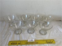 Vintage Candlewick Boopie Dessert Cups Glasses