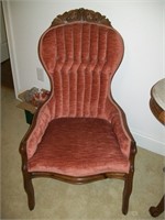 Pair of Red Victorian Chairs