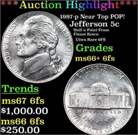 ***Auction Highlight*** 1997-p Jefferson Nickel Ne