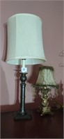 Vintage Brass Lamp & Monkey Lamp