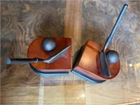 Golf Club Bookends