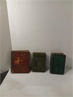 3 Classic  Antique Books U15A