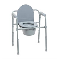 Folding Steel Bedside Commode