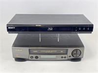 Sony Blu-Ray Player & Hitachi VCR