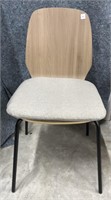 Stacking Dining Chair with Cushion , Metal Legs