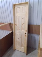 24" 6-Panel Knotty Pine Interior Door