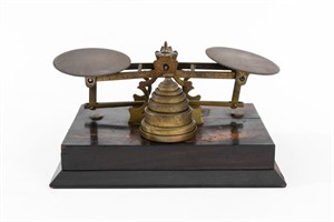Charles Asprey & Son Brass Balance Scale