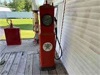 Bennett Clock Face Texaco Gas Pump