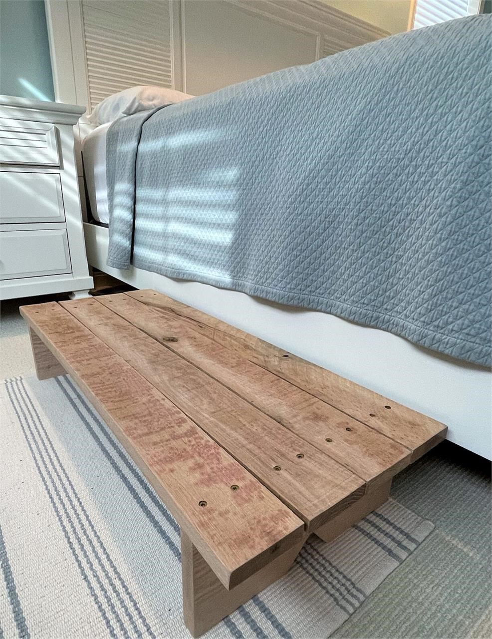 Classic Amish Reclaimed Wood Deck/Spa Step, Patio