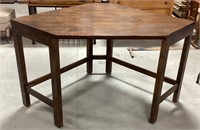 Wood corner desk-56.5 x 40 x 30.75