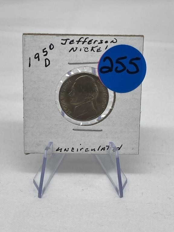 1950-D Jefferson Nickel Uncirculated