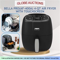 BELLA PRO 4-QT AIR FRYER W/ TOUCHSCREEN (MSP:$129)