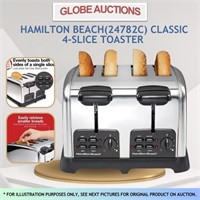 HAMILTON BEACH CLASSIC 4-SLICE TOASTER (MSP:$100)