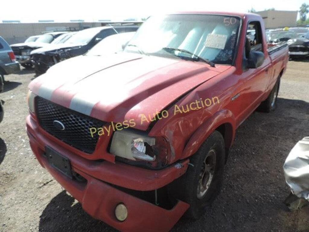 2002 Ford Ranger 1FTYR11U02PB23095 Red