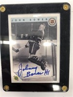 Johnny Bower Autograph Card