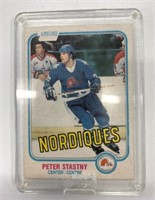 1981-1982 OPC Peter Stastny Rookie Card