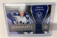 2007/08 Trilogy Borje Salming Honorary Swatch Card