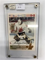 '72 Canada Cup Rogatien Vachon Gold Signature