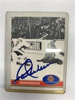 '72 Canada Cup Paul Henderson Signed Card #154