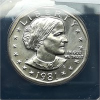 1981 D Susan B Anthony $1 MS67 ANACS