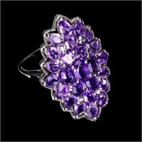 Natural  Brazil Amethyst Ring