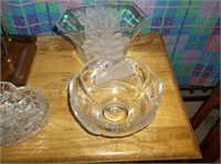 2 pieces glass crystal