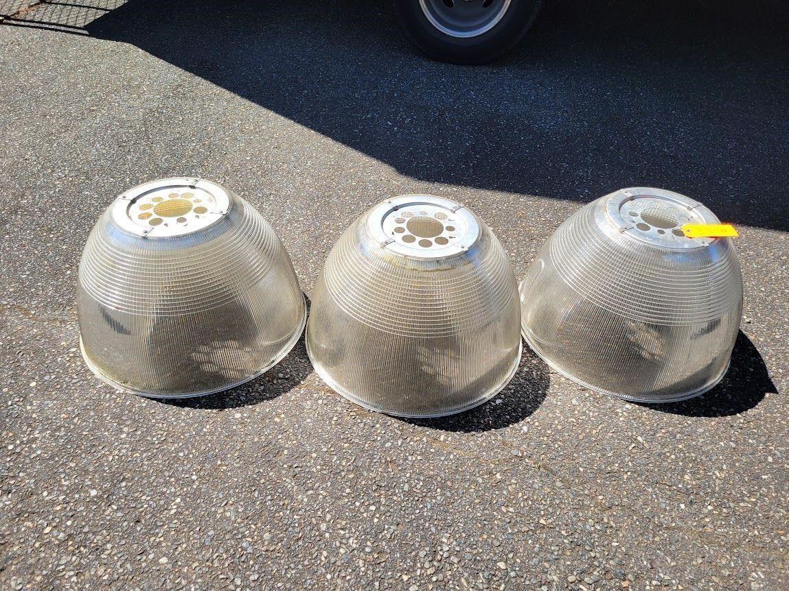 (3) Large Industrial Light Shades