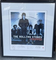 Large Rolling Stones autographed lithographic