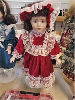 Porcelain doll 17 in
