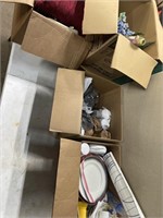 4 boxes of glassware and miscellaneous