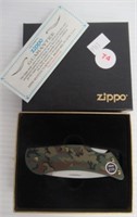 Zippo 4195 Camo Folding Pocket Knife in Original