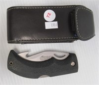 Marlin Folding Pocket Knife with Hook in Sheath.