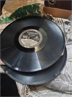 Tote full of Edison records 78s