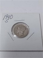 1940 Mercury Dime