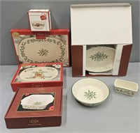 Lenox Holiday Dishes Christams Porcelain Boxed