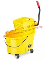 Rubbermaid, yellow mop bucket