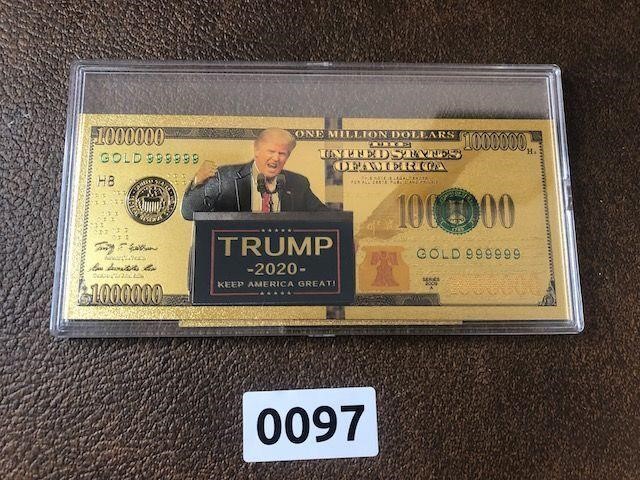 Trump 2020 1000000 Gold as pictured