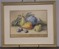 Framed M. Snider Fruit Art Print