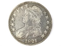 1821 Bust Half Dollar