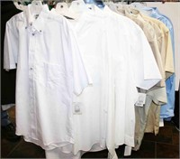 (15) Button Up Short/Long Sleeve Shirts, Sizes