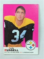1969 Topps Andy Russell Steelers Card #17