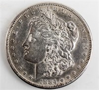 Coin 1884-S Morgan Silver Dollar Almost Unc.