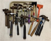 Lg Lot of Various style Hammers: Estwing, Stanley